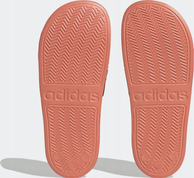 Shapka Adidas Adilette Shower LD99, rrip i gjerë, kundër rrëshqitjes, portokalli me të zezë