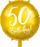 Balonë për ditëlindje Party Deco numri 50, 45cm, ari