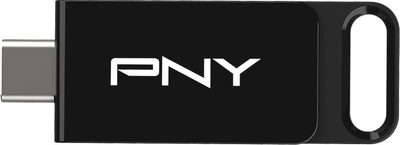 USB flash PNY Elite, 64GB, USB 3.2 Type C, ngjyrë e zezë