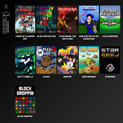Lojë Indie Heroes Collection 4 për Evercade, koleksion 11 lojëra, me manual me ngjyra