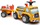 Kamion lodër me rimorkio Smoby Super Builder FA706C, ride on, me set rëre, i verdhë
