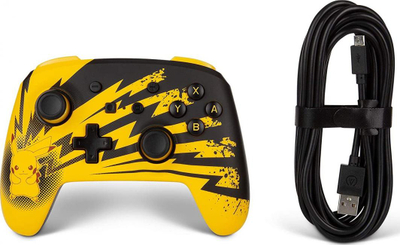 Kontroller PowerA Pokemon: Pikachu Lightning, me kabllo, i verdhë