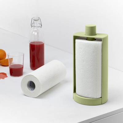Држач за ролна хартија Green Polypropylene, за ролни 23 26 cm, зелен