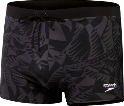 Rroba banje burra Speedo Valmilton Aquashort, EnduraFlex, prerje e ngushtë, të zeza