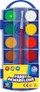 Set bojërash guaçe Gouache, 12 ngjyra, me furçë