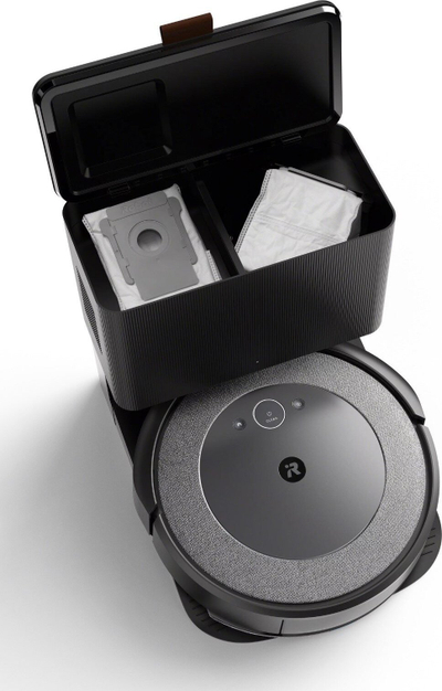 Robot pastrues iRobot Roomba Combo i5+, 4 faza pastrimi, Clean Base automatike, gri