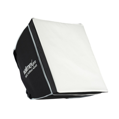 Softbox fotografik Walimex Pro Basic 40x40cm, rrotullues 360°, me adapter Bowens, i bardhë e zi