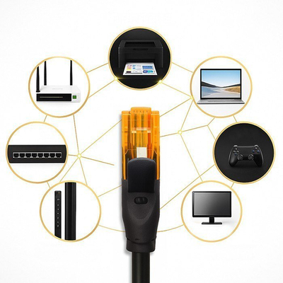 Kabllo rrjeti Qoltec UTP Patchcord CAT6, 1Gb/s, 15m, e zezë