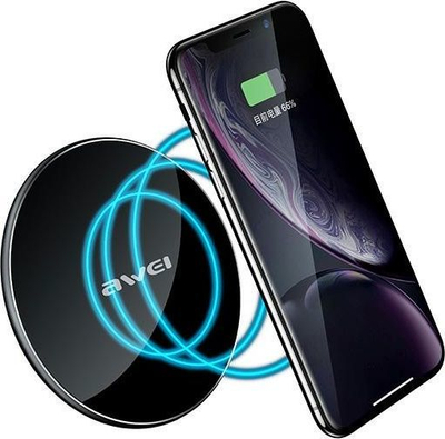 Karikues induksioni Awei W8, 10W, i zi 