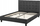 Француски кревет Eu Waterbed, 140x200cm, тапацир полиестер, темно сив