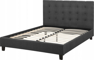 Француски кревет Eu Waterbed, 140x200cm, тапацир полиестер, темно сив