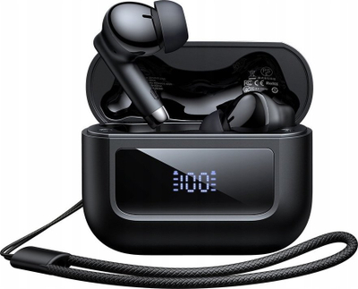 Kufje wireless Mcdodo In-Ear, Bluetooth 5.3, me mikrofon dhe kasë karikimi, të zeza