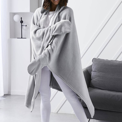 Batanije me kapuç Very Soft Hooded Throw, 115 x 165 cm, 100% poliester, ngjyrë neutrale