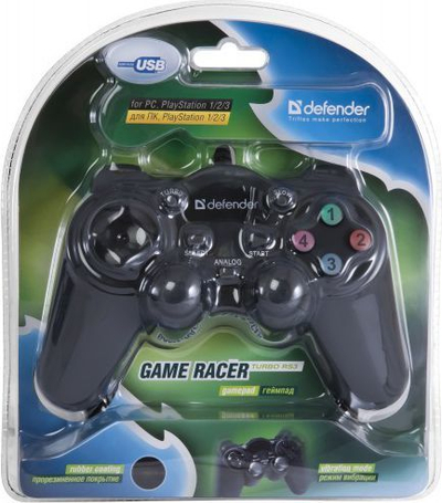 Kontroller Defender Game Racer Turbo RS3, me kabllo, i zi