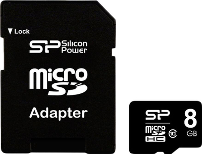 Kartë memorie Silicon Power MicroSDHC, 8GB