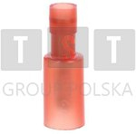 Fishe kabllosh Ergom WCI 1/4, të izoluar plotësisht, 0.5–1 mm², të kuqe, 100 copë