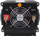 Inverter VOLT Transformer AC-2500, 12V në 230V, 2500W, ngjyrë e zezë