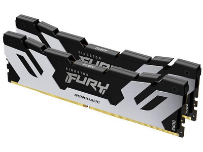 Memorie RAM Kingston FURY Renegade, DDR5 64GB 6000MT/s CL32, Kit 2x32GB, Silver