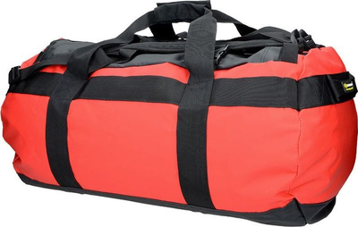 Çantë udhëtimi Highlander Lomond 65, 65L, PVC që s’e kap uji, e kuqe