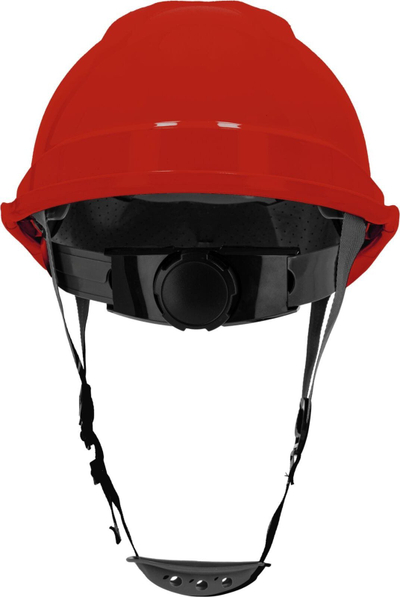 Helmetë sigurie Lahti, me ajrosje, kategori II, e kuqe