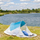 Çadër plazhi Beach Tent, 220x120x90 cm, e lehtë për tu marr me vete, blu