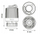 Термички актуатор Salus Engo 287, 230V, врска M28x1.5, бел