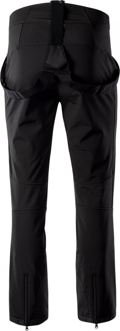 Pantallona softshell meshkuj Hi-Tec Loran, të papërshkueshme nga uji, me rripa, të zeza