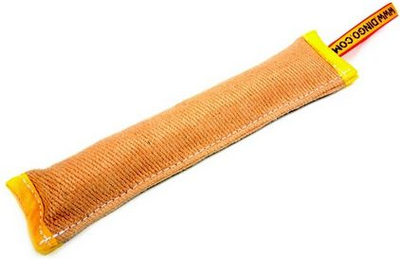 Lodër për qen MIMI Jute Tug, me dorezë për tërheqje, 28 cm, bezhë