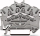 Блок терминал Wago 2002-6401, 4 проводници, 2.5mm², сив