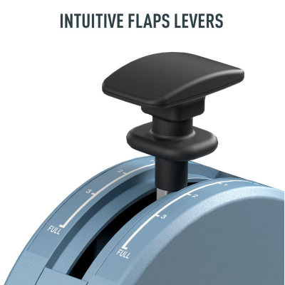 Kontrollues fluturimi Thrustmaster TCA Quadrant Add-on Airbus Edition për PC, me leva magnetike, blu