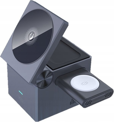 Karikues wireless XO CX027, 3 në 1, 15W, i zi