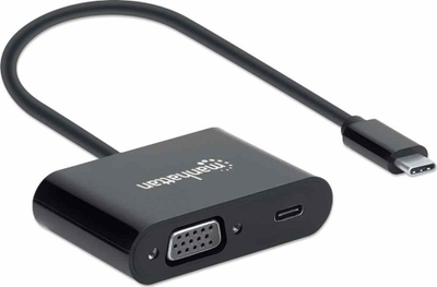 Docking station Manhattan USB C 153430, multiport, gri