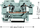 Terminal shine Wago 282-601, 2 përçues, 6mm², gri