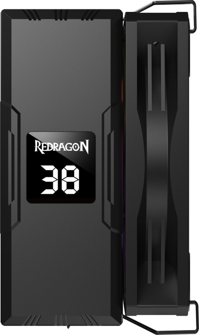 Ftohës CPU Redragon CC-1013, me ekran temperature, RGB, i zi