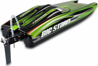Anije garash me telekomandë Amewi Big Storm, RTR, motor brushless, e zezë me jeshile