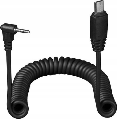 Kabëll lidhës Manfrotto 1F Link, 2.5mm në micro USB, spiral, i zi