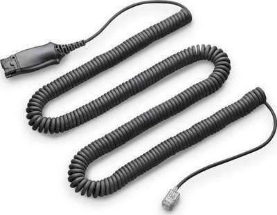 Kabllo kufjesh HP Poly APU-72 EHS, spiral, e zezë