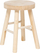 Stol dekorativ Nyar Paulownia, D28cm, 41cm, beige