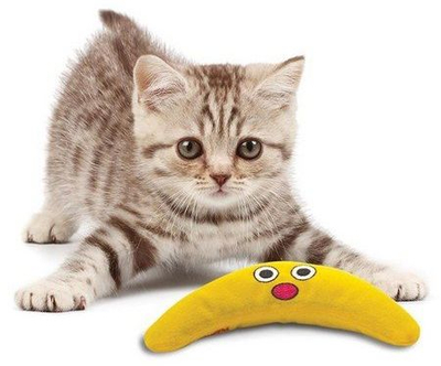 Lodër mace Petstages Green Magic Boomerang Buddy, me catnip, madhësi unike, e verdhë