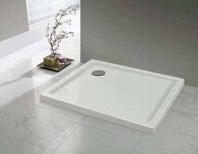 Када за туш Sanplast Open Mineral, правоаголна 90x100x3 cm, бела