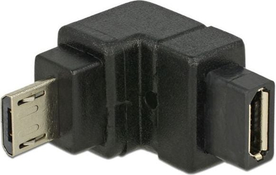 Adapter USB DeLOCK Micro USB në Micro USB, USB 2.0, i zi