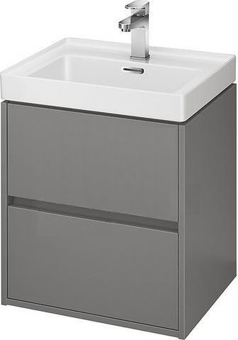 Set dollap me lavaman Cersanit CREA B108 50, gri mat, i montuar