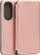 Këllëf libri Beline Magnetic për Honor 90, me xhep karte, rozë gold