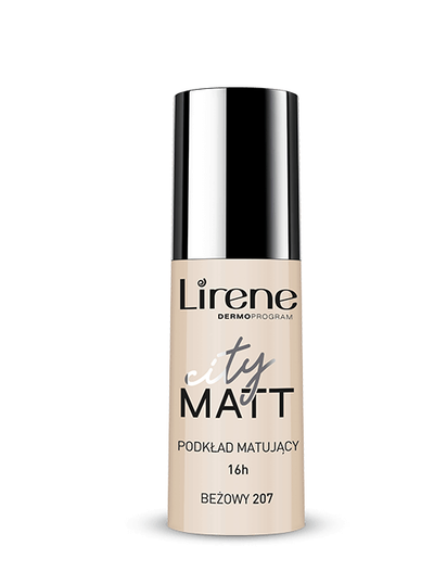 Krem pudër Lirene CITY MATT, Beige 207, 30 ml