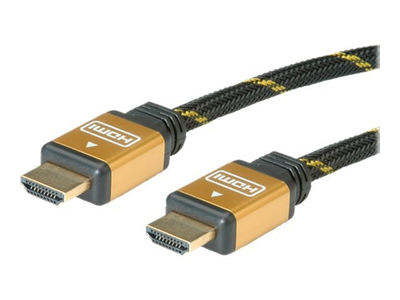 Kabllo HDMI Roline 11.04.5510, 20 m, audio‑video, i zi me të verdha