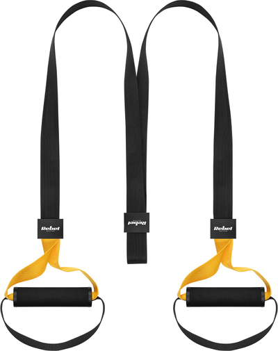 Shirit stërvitjeje Rebel Active TRX P3-1, rezistencë e rregullueshme, i zi