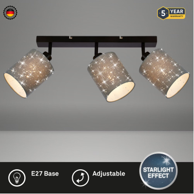 Spotlight Briloner 47,5 cm, 3x E27, 25W, gri