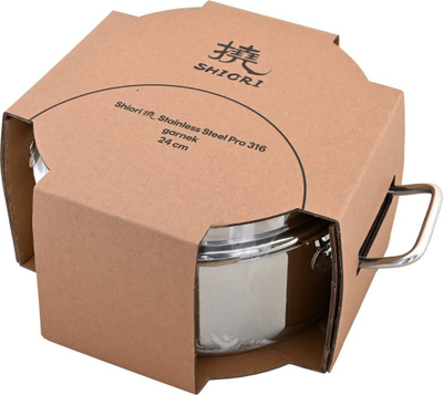 Tenxhere Shiori Steel Series Pro, 24 cm, 5.5L, për induksion