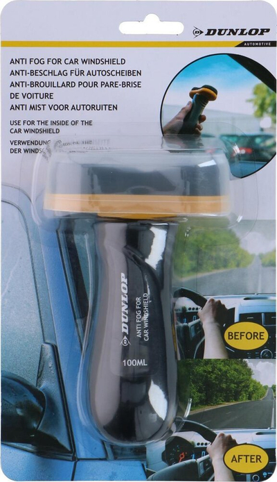 Mjet pastrimi xhami Dunlop Anti Fog, për makina, i zi