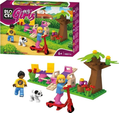 Lodra me tulla ndërtimi Blocki MyGirls Walk in the Park, shumëngjyrëshe